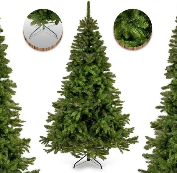 Vánoční stromky - Umělý vánoční stromek na stojanu - kavkazský smrk 220 cm