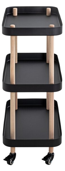 SERVÍROVACÍ VOZÍK, přírodní barvy, černá, barvy buku, 50/30/76 cm - Barové vozíky, Online Only