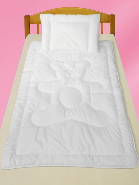 4sleep Dětský set MEDICAL do postýlky prošívaný přikrývka 90x135cm, polštář 40x60cm, letní (220+220g)