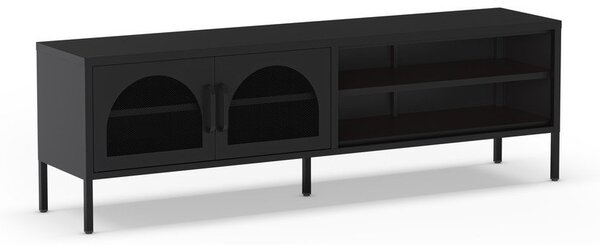 Černý TV stolek 160x50 cm Diora – Marckeric