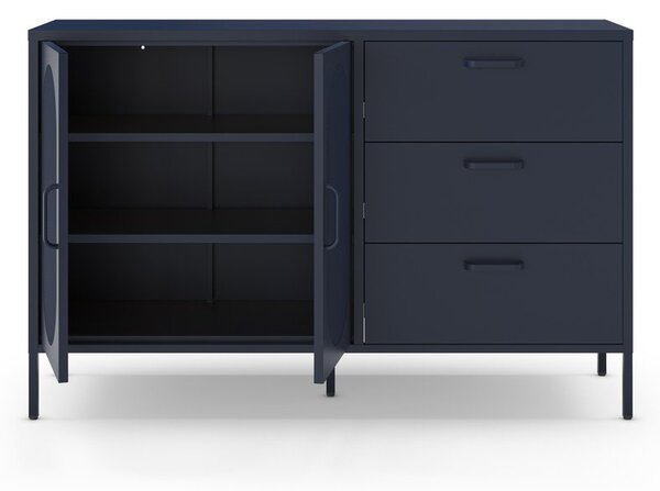 Tmavě modrá komoda 140x90 cm Diora – Marckeric