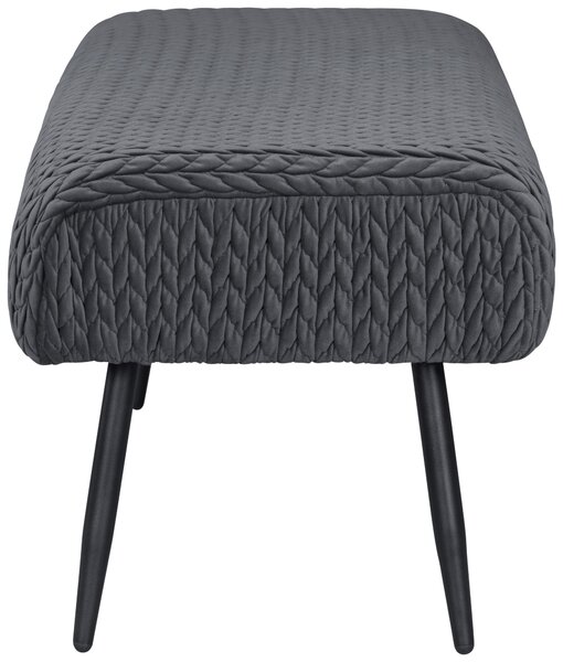 TABURETOVÁ LAVICE, kov, textil, kompozitní dřevo, 110/41/43 cm MID.YOU - Online Only lavice, Online Only