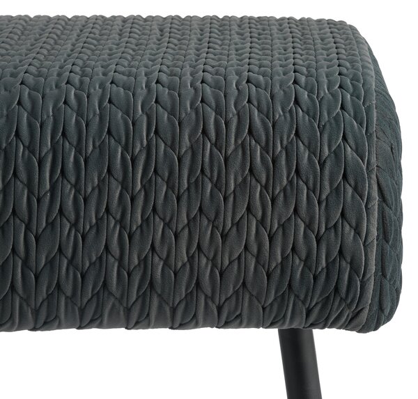 TABURETOVÁ LAVICE, kov, textil, kompozitní dřevo, 110/41/43 cm MID.YOU - Online Only lavice, Online Only