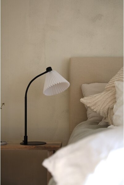 Markslöjd 108697 - Stolní lampa MIRA 1xE14/40W/230V černá/bílá