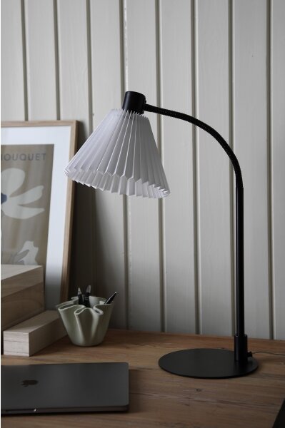 Markslöjd 108697 - Stolní lampa MIRA 1xE14/40W/230V černá/bílá
