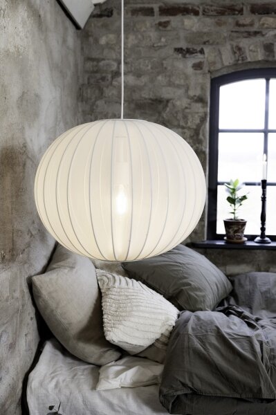 Markslöjd 108792 - Lustr na lanku FORENCE 1xE27/40W/230V pr. 50 cm bílá