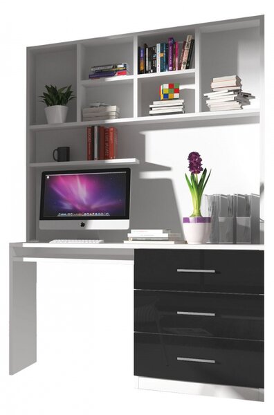 PC stolek Paradise PD03, Barva: bílá / bílý lesk 5902928415834