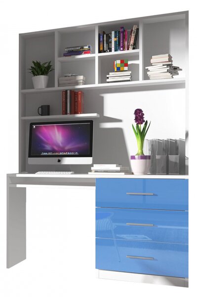 PC stolek Paradise PD03, Barva: bílá / bílý lesk 5902928415834