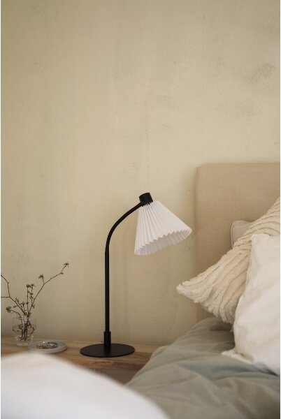 Markslöjd 108697 - Stolní lampa MIRA 1xE14/40W/230V černá/bílá