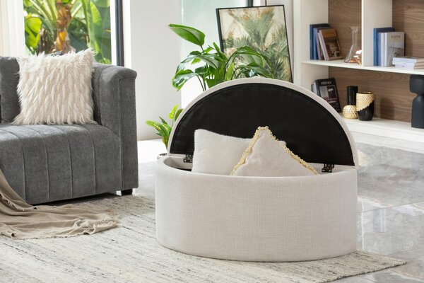 TABURET, textil, kompozitní dřevo, 100/44/42 cm MID.YOU - Online Only lavice, Online Only