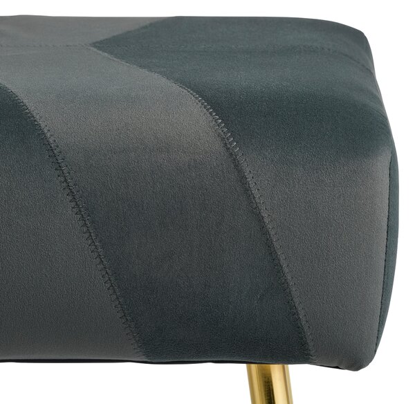 TABURETOVÁ LAVICE, kov, textil, kompozitní dřevo, 110/41/43 cm MID.YOU - Online Only lavice, Online Only