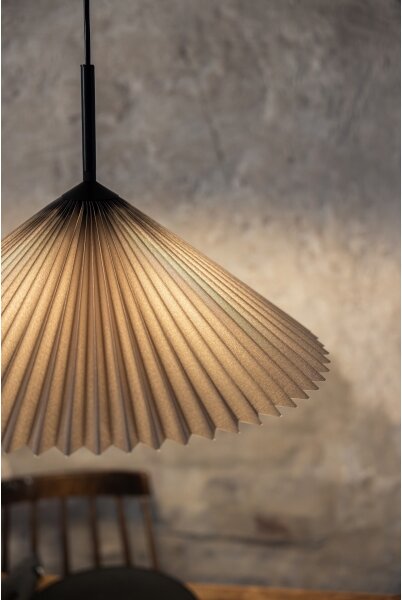 Markslöjd 108709 - Lustr na lanku PLISADO 1xE27/40W/230V pr. 50 cm šedá