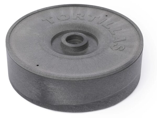 Ohřívač na tortilly KitchenCraft World of Flavours 20,5 cm do mikrovlnné trouby, šedý WFTOWARMER
