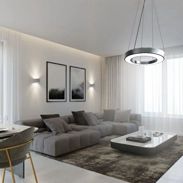 LED Lustr na lanku LED/40W/230V 4000K pr. 80 cm