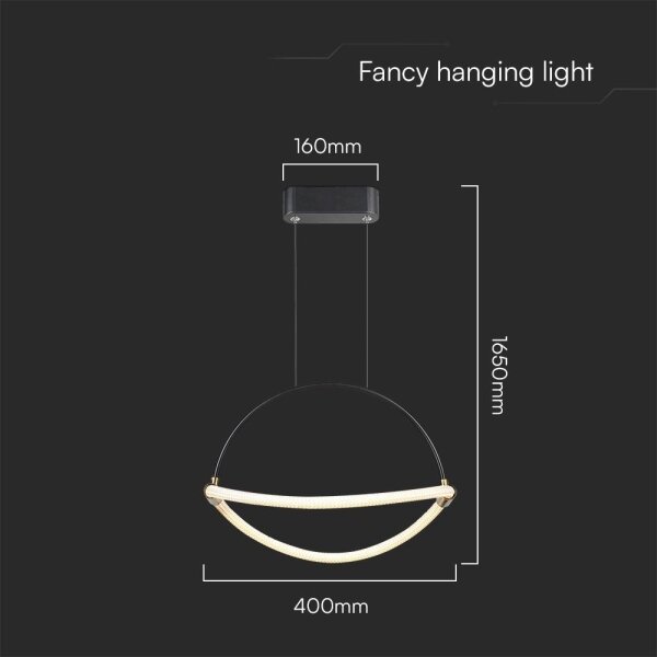 LED Lustr na lanku LED/12W/230V 3000K