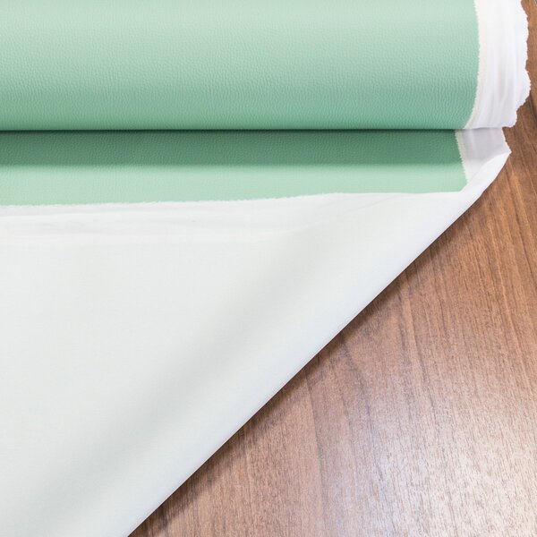 Potahová látka, čalounická KOŽENKA DOLARO D_ZP_0.8, pastelově zelená, š.145cm, 460g/m2 (látka v metráži)