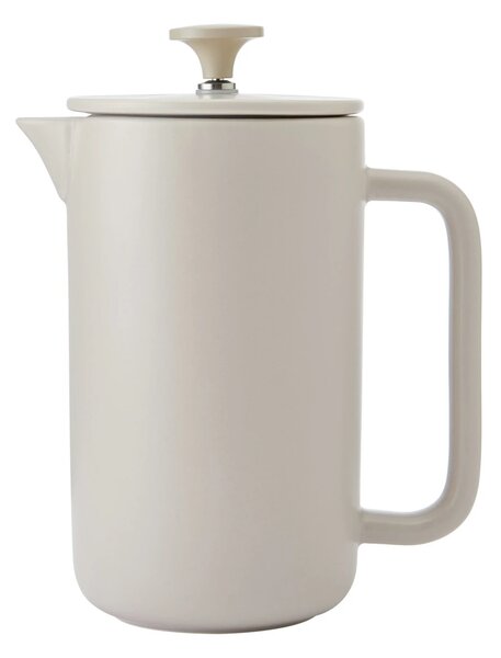 French press La Cafetière Arezzo 1 l na 8 šálků, béžový, keramický s nerezovým sítkem LCARZ8CPLAT