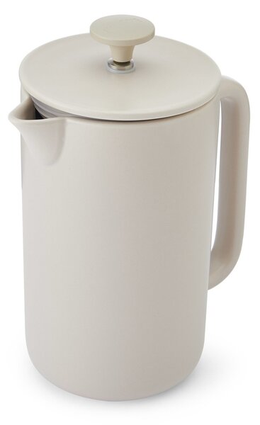 French press La Cafetière Arezzo 1 l na 8 šálků, béžový, keramický s nerezovým sítkem LCARZ8CPLAT
