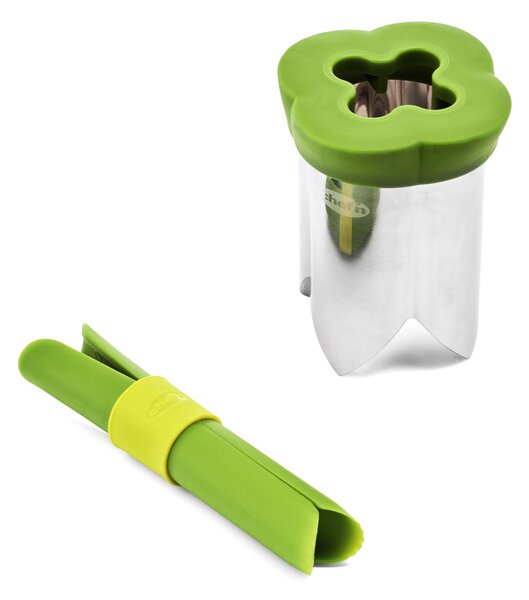 Vykrajovače paprik Chef’n QuickCore Plus 2 ks, na sladké a chilli papriky, kovové hrany, do myčky 5305379EU