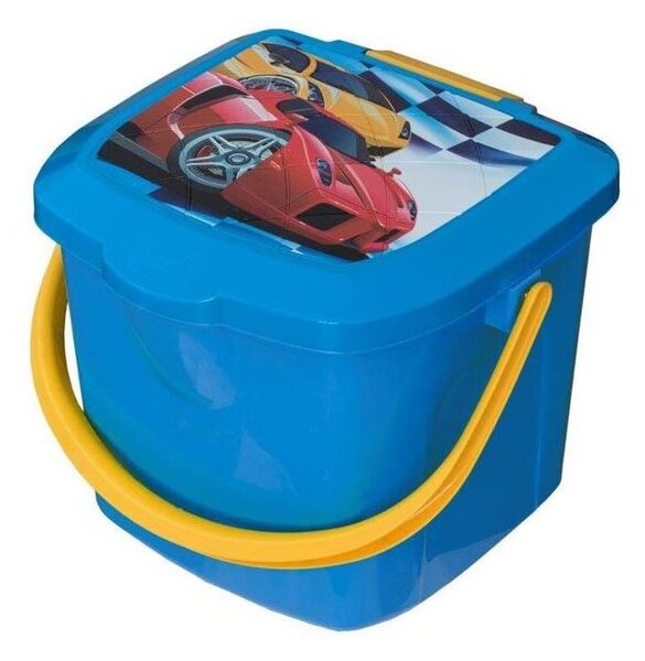 Branq Stolička - kbelík, 15,5l - dětský motiv modrý