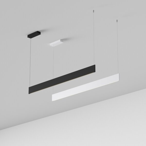 Ideal Lux - LED Lustr na lanku STEEL LED/24W/230V 3000K CRI 90 120 cm bílá
