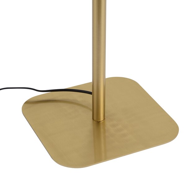 Moderní stojací lampa mosazná vč. stmívatelné LED - Divana