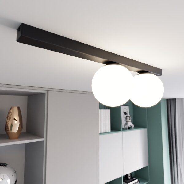Stropní svítidlo FIT 2xE14/10W/230V černá/bílá