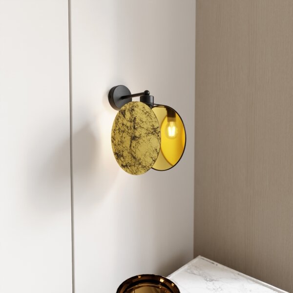 Nástěnná lampa MOTIF 1xE27/15W/230V zlatá