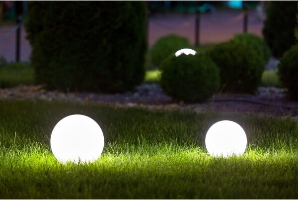 Kanlux 45930 - Venkovní lampa STONO 1xE27/15W/230V pr. 20 cm IP65 bílá