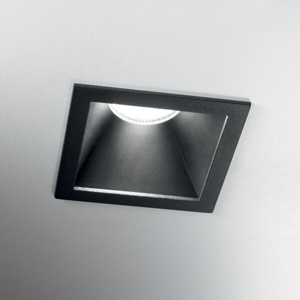 Ideal Lux - LED Podhledové svítidlo GAME TRIM LED/11W/230V 8,4x8,4 cm IP40 černá
