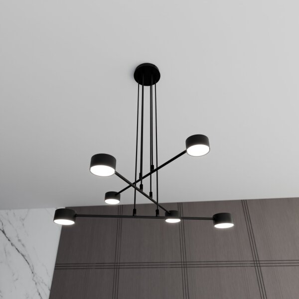 Lustr na lanku MODUS 6xGX53/10W/230V černá