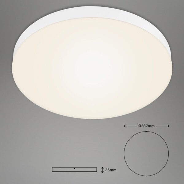 Briloner 7068-016-LED Stropní svítidlo FLAME LED/24,5W/230V 3000K pr. 38 cm bílá