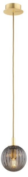 Argon 8512 - Lustr na lanku PALOMA 1xE14/7W/230V pr. 12 cm zlatá/černá
