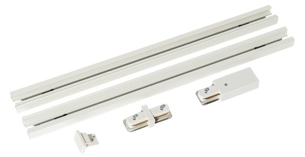 Moderní 1-fázový kolejnicový systém bílý 50cm sada 2 - Iconic