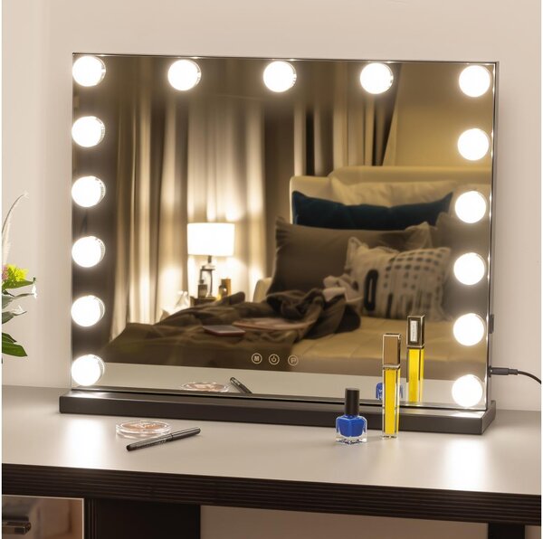 Brilagi - LED Stmívatelné make-up zrcadlo HOLLYWOOD LED/15W/230V 3000/4000/6500K