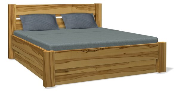 Ekointerier Tyger postel s úložným prostorem - buk jádrový Moření: přírodní lak, Rozměr: 140 x 200 cm