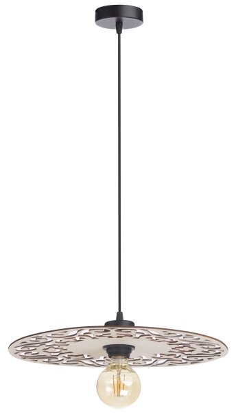 Lustr na lanku FALCO 1xE27/60W/230V pr. 40 cm béžová