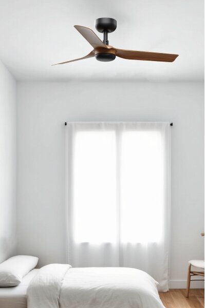 FARO 33823WT - Stropní ventilátor MINI PUNT S hnědá/černá pr. 90 cm WT + DO