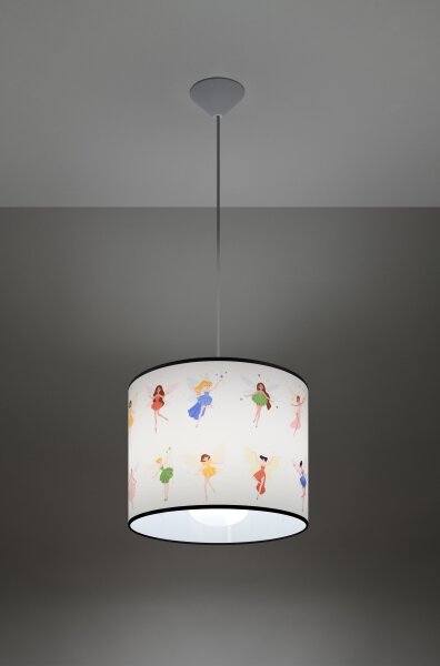 Sollux SL.1416 - Dětský lustr na lanku FAIRY 1xE27/15W/230V pr. 30 cm