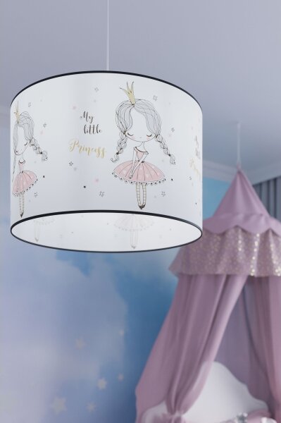 Sollux SL.1414 - Dětský lustr na lanku PRINCESS 1xE27/15W/230V pr. 30 cm
