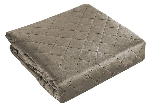 Euromat Přehoz na postel AMARANTE TAUPE, hnědý, 220x240cm, dvoulůžkový + 2x povlak 40 x 40cm