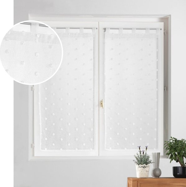 Bílá záclona 60x120 cm Pompinou – douceur d'intérieur