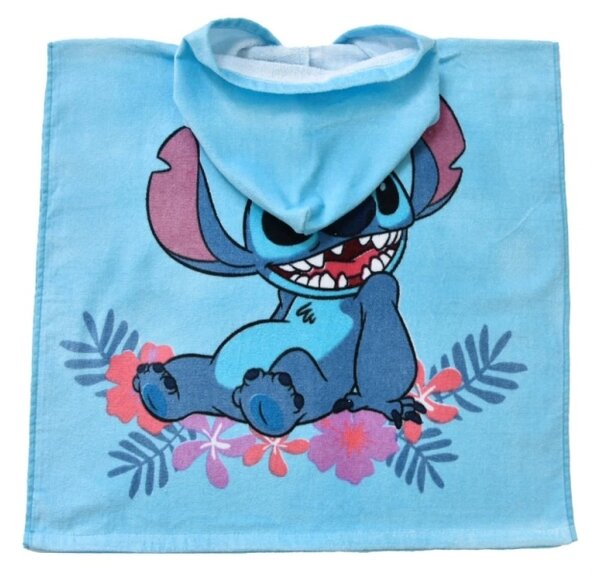 Carbotex dětské pončo Lilo a Stitch Roztomilý Mimozemšťan 50x115 cm
