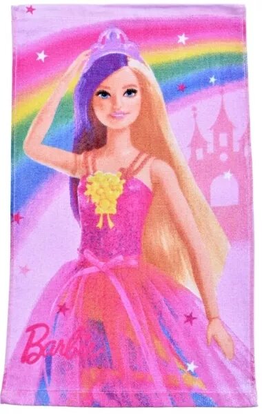 Carbotex Dětský froté ručník Barbie Růžový Svět 30x50 cm
