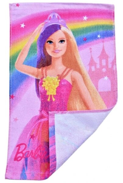 Carbotex Dětský froté ručník Barbie Růžový Svět 30x50 cm