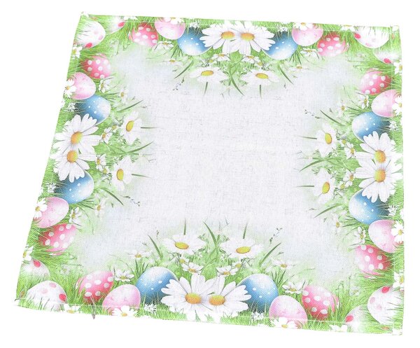Forbyt kuchyňský ubrus / prostírání VELIKONOCE CYH6114 TISK, kraslice, zelená 35x35cm (čtverec)