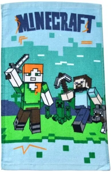 Carbotex Dětský froté ručník Minecraft Vzhůru do Boje 30x50 cm