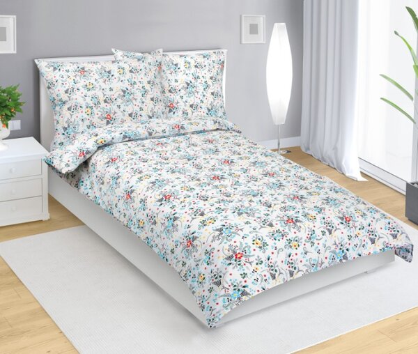 Bellatex Povlečení krepové Pomněnka Modrá,Žlutá,Červená rozměr 140x200, 70x90 cm