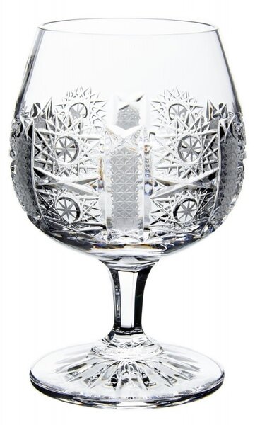 Onte Crystal Bohemia Crystal ručně broušené sklenice na rum, brandy a koňak Iris 280 ml 2KS