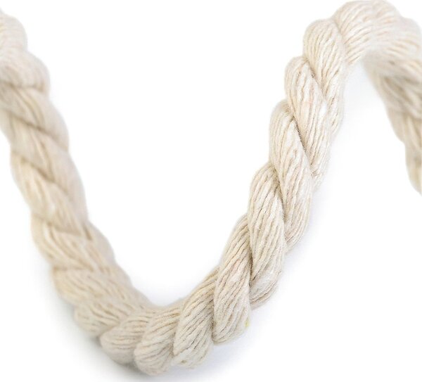 Textil Soldán Bavlněná kroucená šňůra / provaz 510641 režná na tašky, průměr 7mm (šňůra na metry)